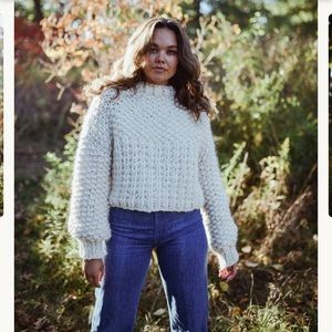 toast and yarn ivory sweater